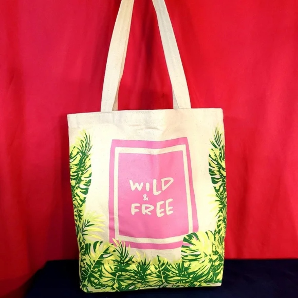 NWOT Wild And Free Canvas Tote